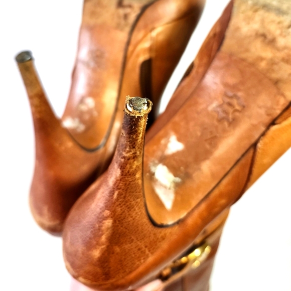 Knee-High Leather Boots Size 7 - Picture 8 of 8